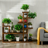 Estantería de madera de 7 niveles para plantas y flores