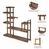 Estantería de madera de 7 niveles para plantas y flores