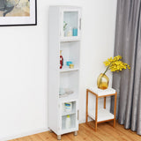 71 Inch Tall Tower Bathroom Storage Cabinet and Organizer Display Shelves for Bedroom
