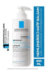 La Roche Posay Lipikar Baume Light AP+ Moisturizing Body Balm for Dry Skin - 13.53 fl oz, Hypoallergenic & Long-Lasting Hydration
